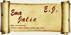 Ema Jalić vizit kartica